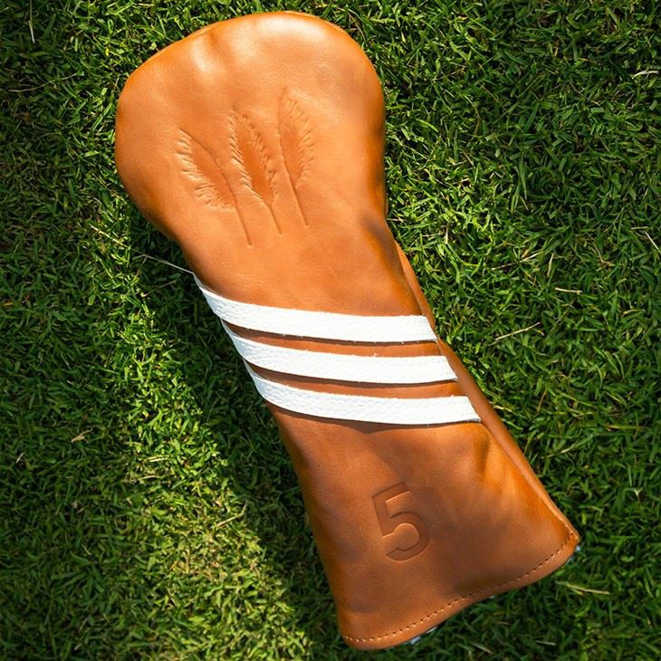 leather brown golf headcover 1